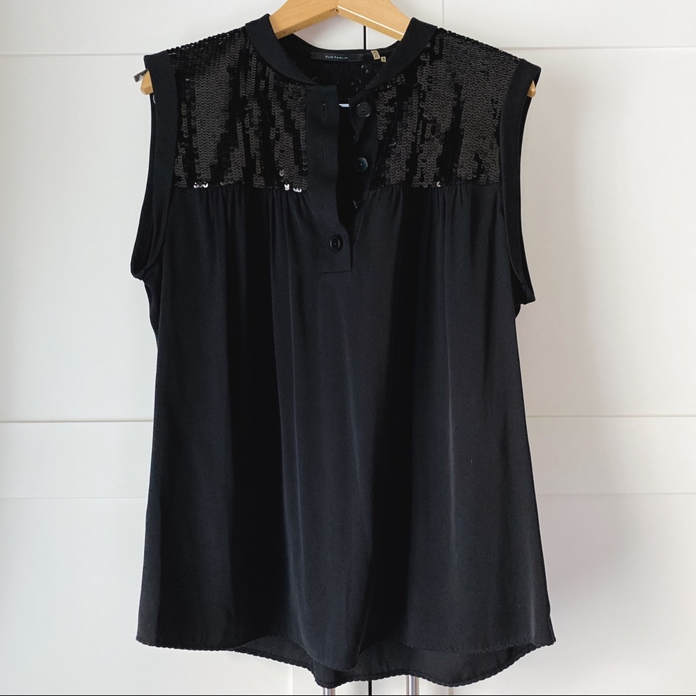 Sequined Sleeveless Top